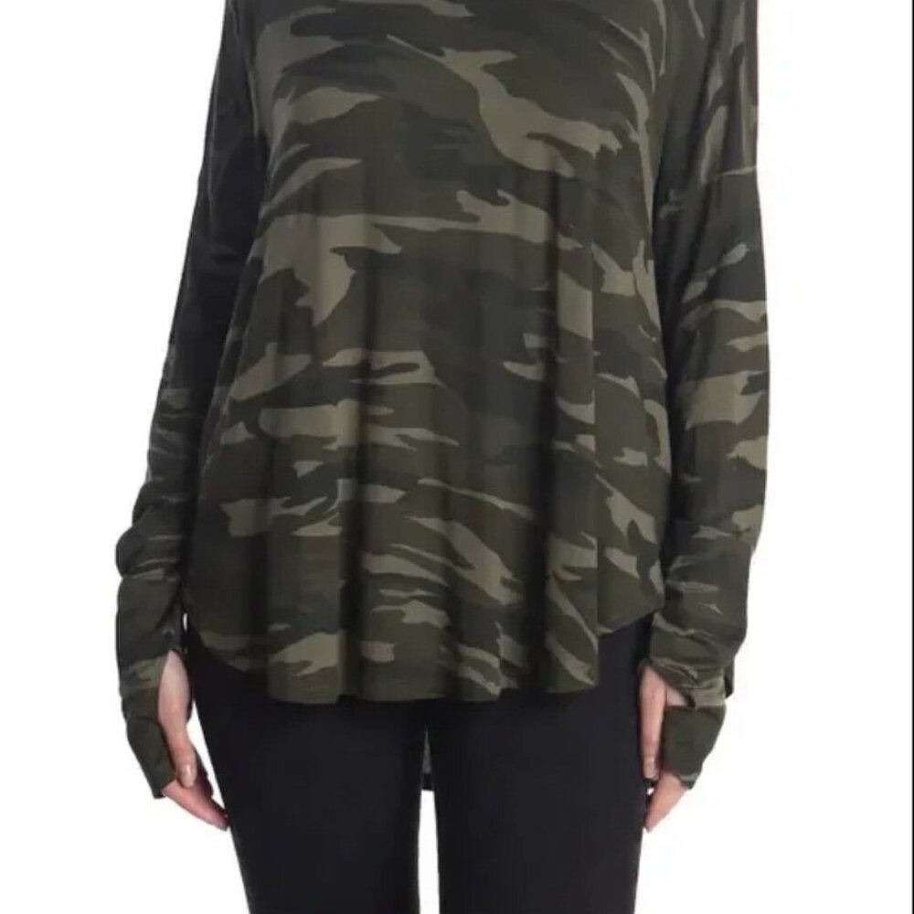 Sweet Romeo Long Sleeve Camo Top Size S